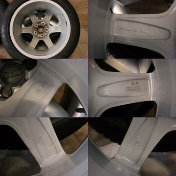 17'' ORIGINÁLNÍ AUDI A5 ET26 ZIMNÍ DUNLOP 225/50 R17 6-7MM 5X112