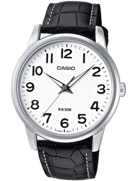 ZEGAREK MĘSKI CASIO MTP-1303L-7B skórzany czytelny cyfry + BOX