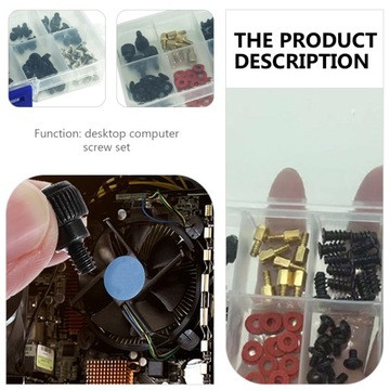 1 комплект компьютерного корпуса с настольным компьютером с винтами с накатанной головкой