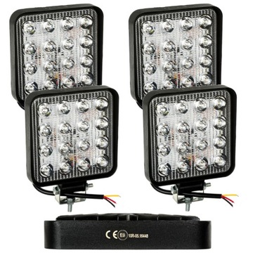 Lampa robocza LED 48W 12V 24V halogen szperacz Światło rozproszone 16xLED