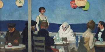 Rep E. Hopper Soir Bleu 120x60 obraz płótno Lue