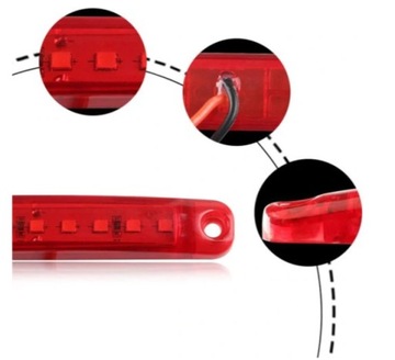 10шт. Фонари Боковые габаритные фонари 9LED 12V 24V, светодиодные, красные
