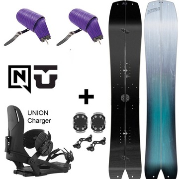 Splitboard NITRO Squash + foki + wiązania UNION
