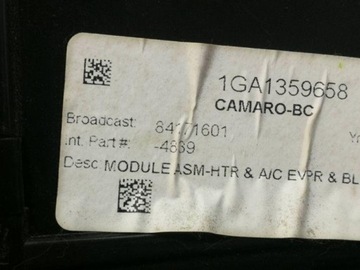 4839 RADIÁTOR 4.1 116 2018 CHEVROLET CAMARO CABRIO