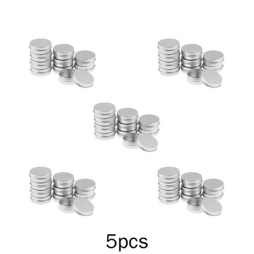 5x 10 Pustych Puszek Aluminiowych Z Zakrętkami