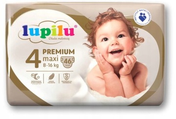 Pieluszki LUPILU PREMIUM MAXI 4 (8-16 kg) 46 szt.