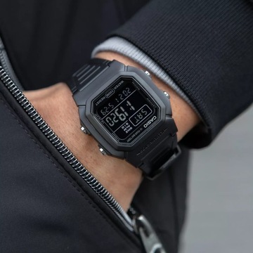 Zegarek męski CASIO W-800H-1BVES Cyfrowy Czarny pasek Podświetlenie + BOX