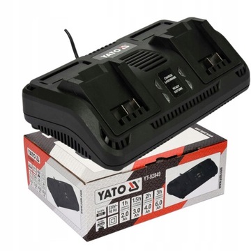 ДВОЙНОЕ ЗАРЯДНОЕ УСТРОЙСТВО YATO 18V YT-82849