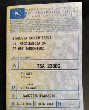 Audi A4 B8 Avant Facelifting 2.0 TDI 177KM 2014 Audi A4 Avant 112014r, 2.0TDI. AUTOMAT. Uszkodzony przod. 2.0 Diesel, zdjęcie 19