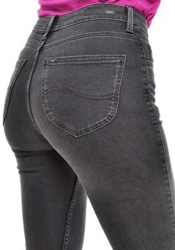 LEE spodnie SKINNY grey SCARLETT HIGH _ W30 L31