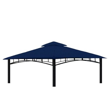 Poszycie Dach Pawilon Namiot Ogrodowy 292cmx292cm [3x3m] - Granatowy