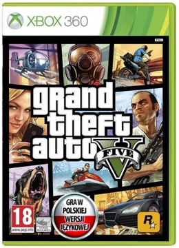 Grand Theft Auto 5 GTA V XBOX 360 Polskie Napisy PL Nowa Folia