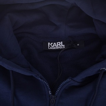 Karl Lagerfeld bluza męska rozpinana z kapturem granatowa 705042 XL