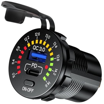 Мотоцикл USB C USB QC3.0 40 Вт разъем MUS35