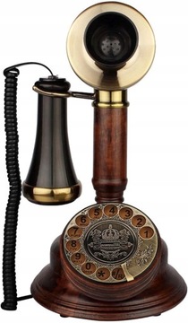 Telefon w stylu vintage retro wykonany z