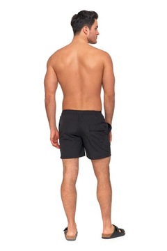 SPODENKI SZORTY MĘSKIE KĄPIELOWE GŁADKIE KĄPIELÓWKI MODNE CZARNE MORAJ XXL