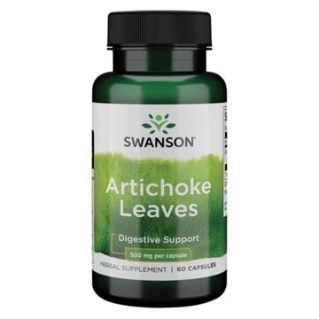 SWANSON KARCZOCH LIŚĆ ARTICHOKE 500mg 60 kaps.
