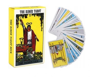 НАБОР КЛАССИЧЕСКИХ КАРТ ТАРО Всадник ТАРО 78 КАРТ ПОЛЬСКАЯ ИНСТРУКЦИЯ