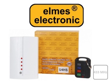 U4HS ZESTAW KOMPLET RADIOLINII 4-KAN CZTEROKANAŁOWY BRAMA GARAŻ ALARM ELMES