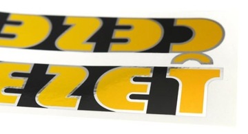 Наклейки на бак CEZET золото-хром - пара CZ 350