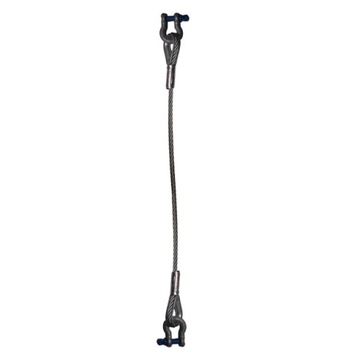 Zawiesie linowe 1C z szeklami - 7mm x 7m 0.50T