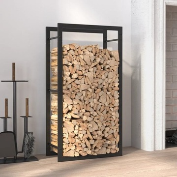 Деревянная подставка, черная матовая, 50x28x94 см, сталь