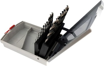 ZESTAW 19 wierteł do stali, metalu, tworzyw i drewna BOSCH HSS POINTTEQ