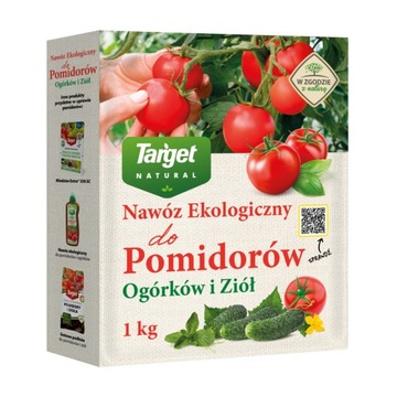 NAWÓZ DO POMIDORÓW OGÓRKÓW I ZIÓŁ EKOLOGICZNY TARGET 1kg