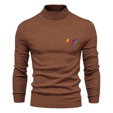 Elegancki półgolf sweter męski golf S-XXL