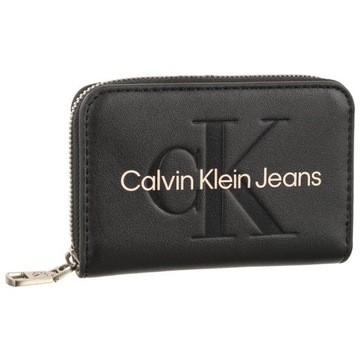 Portfel Calvin Klein Sculpted Med Zip Around Black