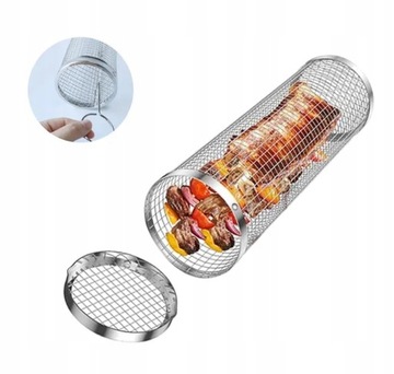 OKRĄGŁY KOSZ DO GRILLOWANIA WARZYW GRILL 2 szt