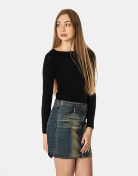 Krótka Spódnica Spódniczka Jeans Damska 4723-2 42