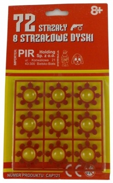Kapiszony 8 Strzałowe 6 Blistrów Spłonka Naboje
