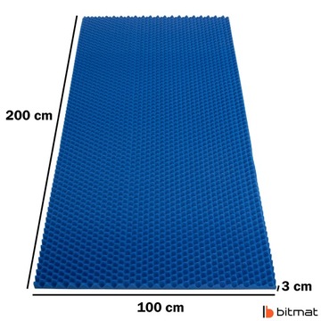 FALA otwartokomórkowa PANEL AKUSTYCZNY 3cm niebieski na ścianę do sali prób