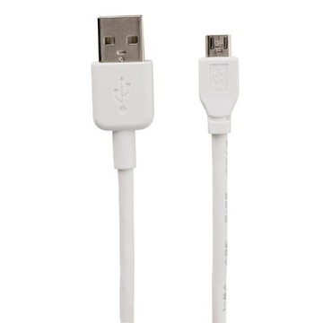 Kabel USB-A na microUSB biały do ładowania