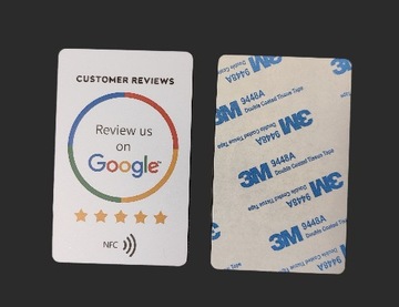 НАКЛЕЙКА ДЛЯ ОСТАВЛЕНИЯ ОТЗЫВОВ GOOGLE NFC CARD + БОНУС