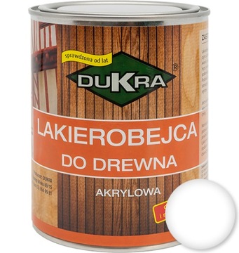 Lakierobejca do drewna Dukra 2,5l BIAŁY