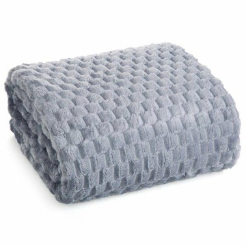 NARZUTA FLANO z EFEKTEM 3D SREBRNY 150x200 MIĘKKA GRUBA