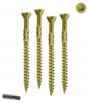 НАСТОЛЬНЫЕ ВИНТЫ RawlPlug 4,5x50 золотой (200 шт.)