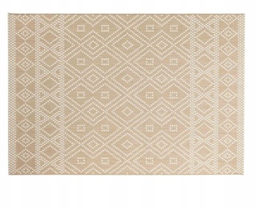 Dywan Boho dwustronny kremowo- beżowy 100x150 cm