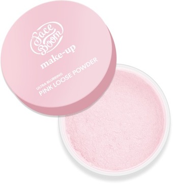 FACEBOOM MAKE-UP ULTRA BLURRING PINK LOOSE POWDER PUDER POD OCZY DO TWARZY