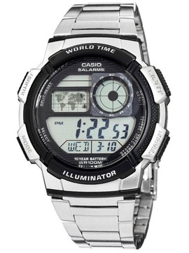 ZEGAREK MĘSKI CASIO AE-1000WD 1A - WORLD TIME + BOX