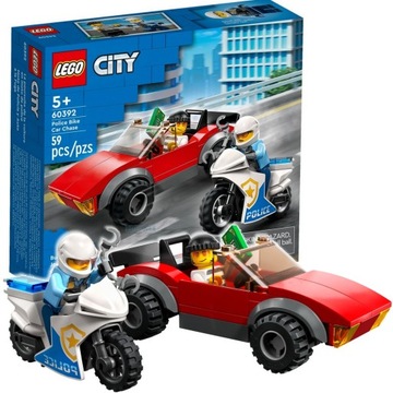 LEGO City 60392 Motocykl policyjny + Wyścigówka