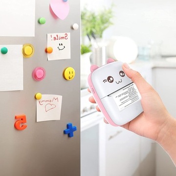 DRUKUŚ МИНИ ПОРТАТИВНЫЙ ТЕРМОПРИНТЕР ДЛЯ ФОТОГРАФИЙ + 11 РОЛИКОВ