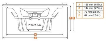 HERTZ DCX 165.3 2-ПОЛОСНЫЕ АВТОМОБИЛЬНЫЕ ДИНАМИКИ