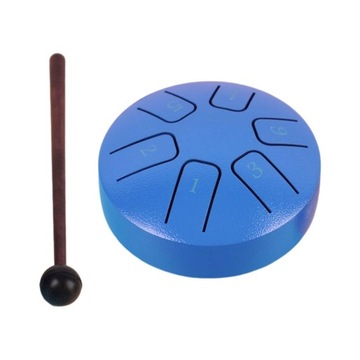 3,8-дюймовый музыкальный инструмент с барабаном для языка, темно-синий