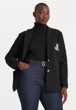 Żakiet bawełniany ozdobna kieszeń czarny Lauren Ralph Lauren 52