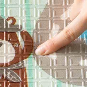 КОВРИК ПЕННЫЙ ДЛЯ ДЕТЕЙ, ДВУХСТОРОННИЙ ОБРАЗОВАТЕЛЬНЫЙ СУМКА HUMBI 120x180