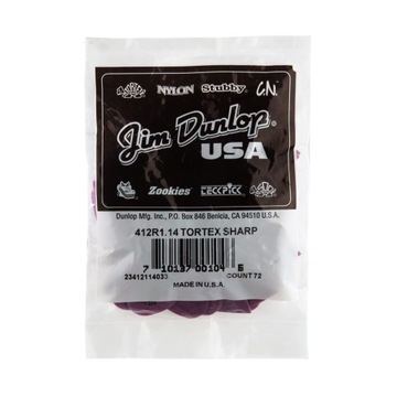 Kostki DUNLOP Tortex Sharp 1,14