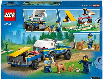 LEGO City Szkolenie psów policyjnych w teren 60369 ZESTAW KLOCKÓW FIGURKI